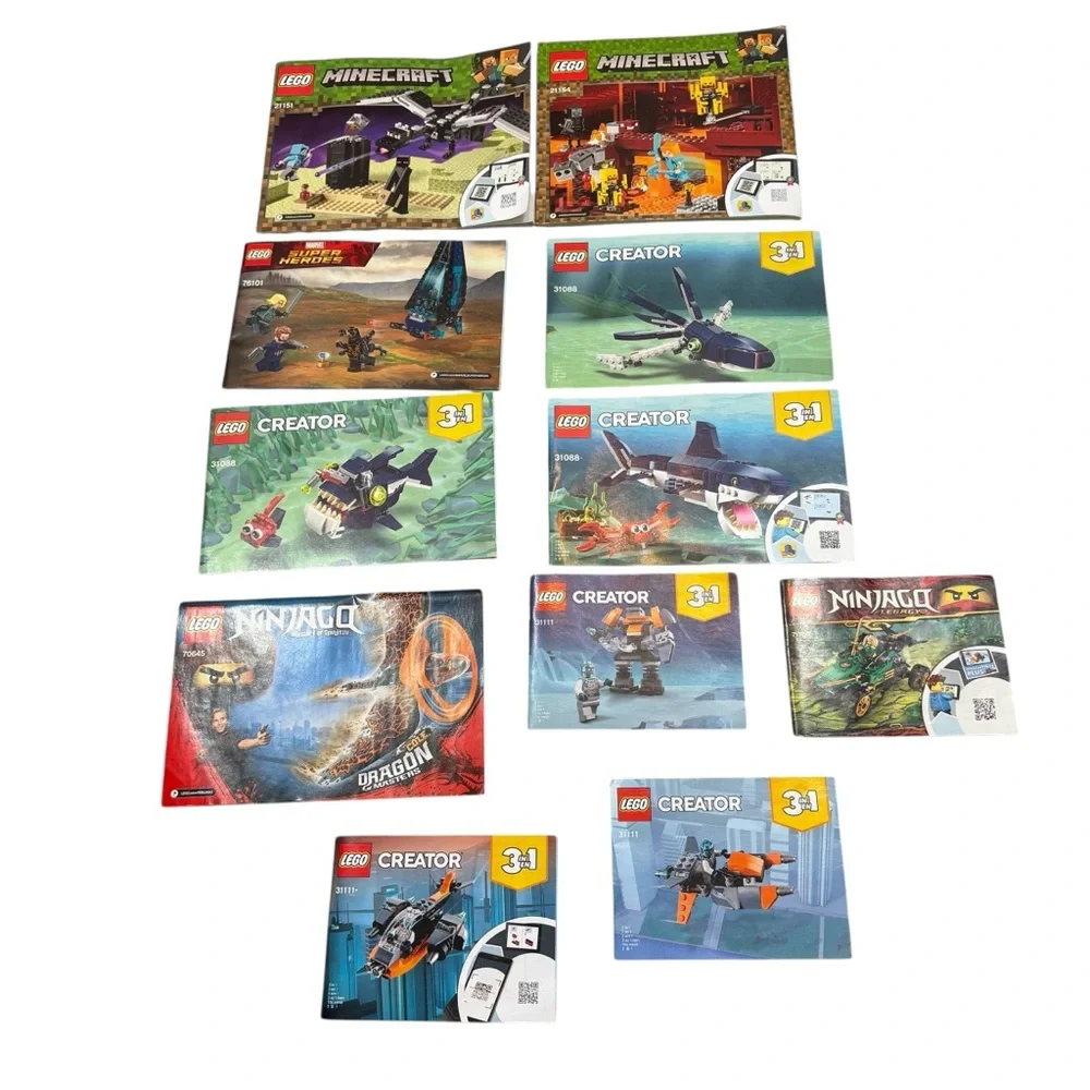 Lot of 11 Lego Instruction‎ Manuals